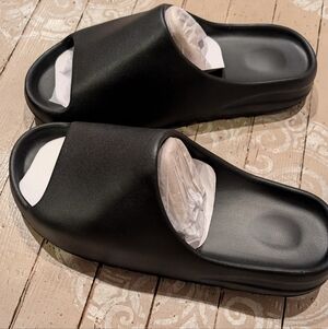 Black Slide Sandals